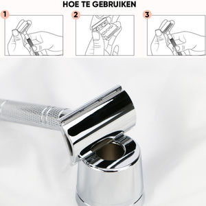 Eco-Friendly <strong>Double</strong> <strong>Edge</strong> Safety <strong>Razor</strong> for Men, Aluminium Handle &amp; Zinc Alloy Head, Reusable Shaving <strong>Razor</strong> - Product Image 6
