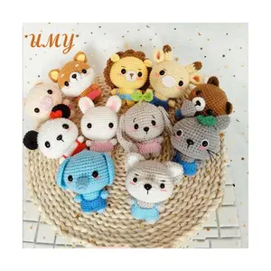 Hand Knitting Amigurumi Crochet Mini Stuffed Animal Doll Keychains Handmade Mini Crochet Animals