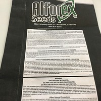 Sac d'emballage pour graines d'alfalfa en composite papier-plastique, cousu sur le côté, 50 LBS, pour semences de fourrage agricole, sac en papier kraft tissé avec doublure en PP