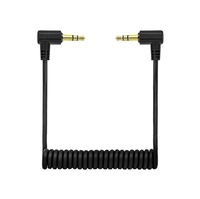 Câble audio TRS 3,5 mm enroulé blindé pour microphone vers appareil photo, idéal pour DSLR et téléphone portable - Vente en gros
