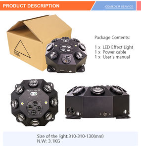 Laser rouge 120W 100Mw + laser vert 50Mw Effets lumineux de scène disco LED pour fête - Product Image 2