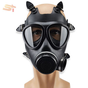 Masker <span class=keywords><strong>Gas</strong></span> SIKE Perlindungan Kimia Penutup Kepala Karet Penuh Filter Self-priming Masker Perlindungan Kimia Silikon - Product Image 1