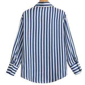 <span class=keywords><strong>MYST</strong></span>&ZA Chemisier Femme Printemps 2024 Nouvelle Collection, Élégant et Décontracté, Col Revers, Manches Longues, Texture Satin de Soie, Fluide, Coupe Ample, 2197745 - Product Image 6