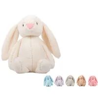 थोक सफेद लंबे कान खरगोश भरवां खिलौना नरम आलीशान बनी खरगोश खिलौना