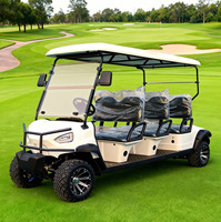 Voiture de golf électrique à batterie lithium pour l'Europe, certifiée CE, batterie lithium 48V, buggy de golf électrique 4 places pour resort