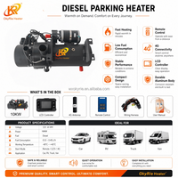 Chauffe-eau hydronique diesel portable OkyRie 10KW 12V 24V, préchauffeur de moteur, liquide de refroidissement pour camping-car, camion, bus, caravane, directement de l'usine