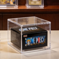 Boîte de protection rigide en acrylique transparente sur mesure pour coffret TCG 1er anniversaire version anglaise