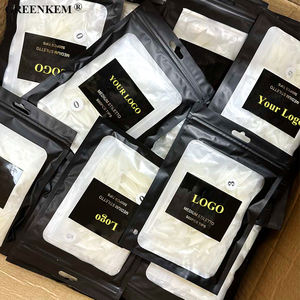 Etiqueta privada XLTapered Square Clear No C Curve Easy French Half Cover Straight XXXL Coffin <span class=keywords><strong>XXL</strong></span> Square con puntas de uñas de guía - Product Image 3