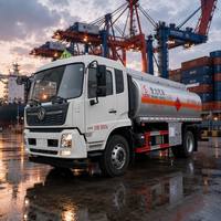 Camion-citerne Dongfeng Kinland VR 15,5 m³ en alliage d'aluminium 4x2 18 tonnes pour le transport de diesel et d'essence
