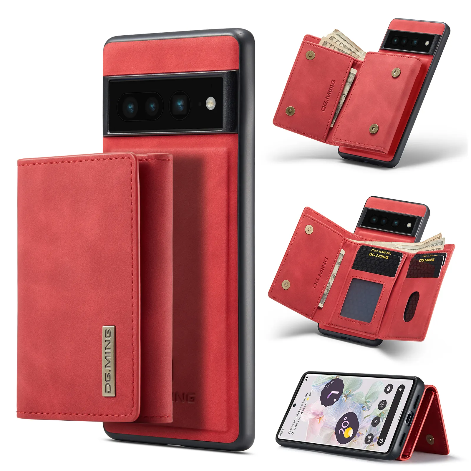 New Arrival Wallet Function Shockproof PU leather Business Mobile Phone Cases for Google Pixel 7 Pro
