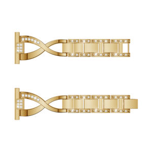 Correa de reloj de acero inoxidable para <span class=keywords><strong>Amazfit</strong></span> GTS / Bip Correa de reloj de diamante en forma de "<span class=keywords><strong>X</strong></span>" - Product Image 2