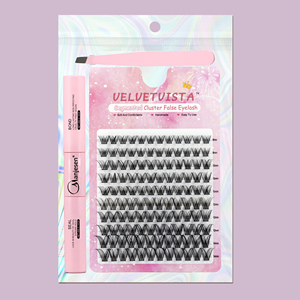 Cacao Mocha Rich DIY Cluster Eyelash 53D L Curl 9-14mm Warm <strong>Chocolate</strong> Toned Deep <strong>Brown</strong> Lash Friendly Autumn Bakery Brunch - Product Image 5