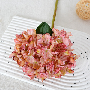 Fleurs d'hortensia artificielles Flower Delight, fleurs en soie blanches, roses, oranges, bleues, bordeaux, décoration de mariage - Product Image 4