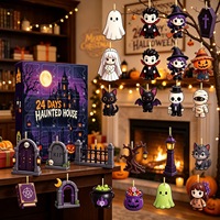 Nouvelle boîte de compte à rebours des fêtes, boîte de décoration, planificateur, calendrier de l'avent DIY 24 jours