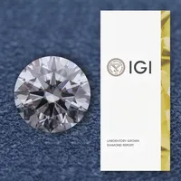 Dqigi — diamant de laboratoire certifié blanc, en vrac, pureté VS 2.7 à 3.3mm, HPHT/CVD