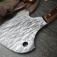 Couteau à désosser en acier au carbone 5CR15MOV, lame en acier inoxydable, manche en bois, hachette à viande écologique pour chef de cuisine chinois, en métal