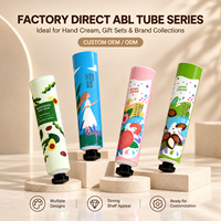 Tube de crème pour les mains en aluminium-plastique, formule spéciale, pack assorti, emballage cosmétique pour soins de la peau