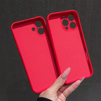Coque de téléphone en silicone liquide antichoc rouge Nouvel An, motif cube de Rubik, compatible avec iPhone 17 Pro Max