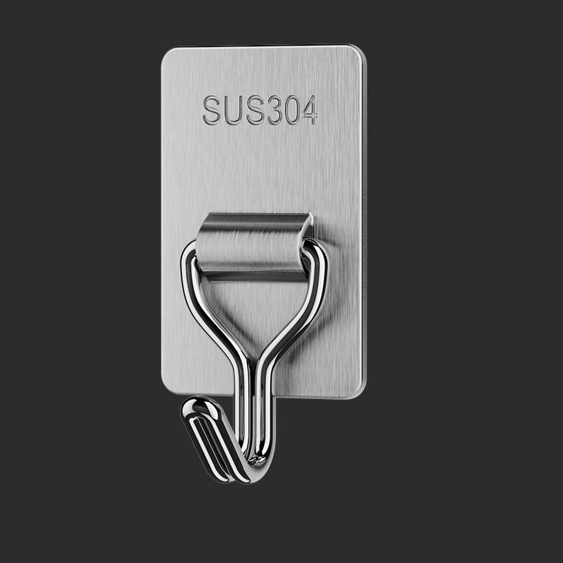 ตะขอสแตนเลสที่สามารถเคลื่อนย้ายได้ (พร้อมกาว)