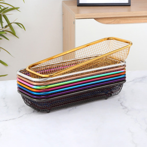 Organisateur de couverts de cuisine en acier inoxydable, panier de rangement pour baguettes, cuillères et fourchettes, égouttoir de vaisselle - Product Image 6
