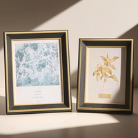 Nouvel Arrivage Classique Léger De Luxe Personnalisé Couleur Fer Renforcé En Plastique Photo Cadre Letterpress Impression Personnalisé Debout