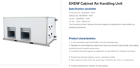 Unité de traitement d'air pour armoire EKDW, CVC, climatisation centrale commerciale, unités de climatisation en kit