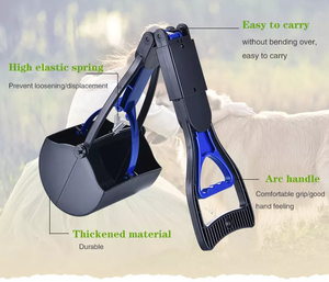 Doe Pet Dog cpoop Scooper all'ingrosso portatile a manico lungo raccoglitore di <span class=keywords><strong>cacca</strong></span> per cani ABS Dog Pooper Pet <span class=keywords><strong>cacca</strong></span> strumento di pulizia prodotto - Product Image 2
