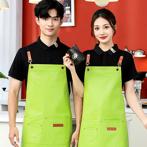 ผ้ากันเปื้อนสำหรับร้านอาหารและห้องครัวทำจาก TPU เครื่องแบบพ่อครัวสำหรับร้านกาแฟบาร์ร้านค้าสั่งทำโลโก้ได้ตามต้องการ - Product Image 2