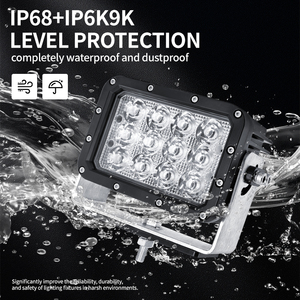 Foco/Reflector de Alta Potencia de 120w, Lámpara Cuadrada para Minería, Excavadora, Tractor Industrial, Luz de Trabajo LED Súper Brillante e Impermeable para Camiones - Product Image 3
