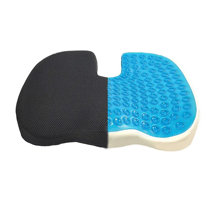 Senyang almofada ortopédica para cadeira, almofada ortopédica de silicone gel de alívio de pressão de cadeiras de roda para escritório de cóccix