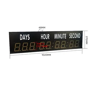 [Honghao] indoor single-sided 4 "9-digit wall mounted stopwatch digital countdown function, quality assurance, beautiful materia