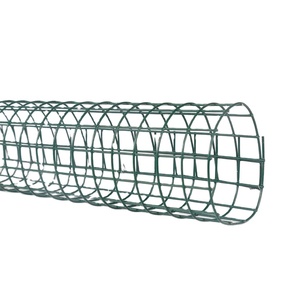 PVC Coated Welded <b>Wire</b> <b>Mesh</b> Roll Round Hole Gabion Cage for Garden Farm Protection - Product Image 1