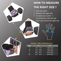 Gants de fitness demi-doigts anti-callosités pour hommes et femmes avec support intégré du poignet pour l'haltérophilie et l'entraînement de force