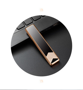 Meilleures ventes Briquets USB Interrupteur push-pull Briquets électriques durables et sûrs avec boîte en papier cadeau - Product Image 3