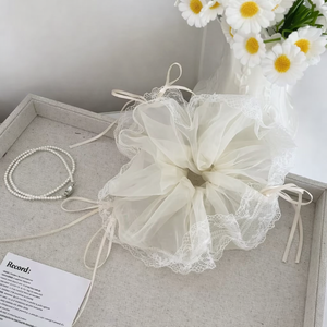 Diadema con lazo <span class=keywords><strong>de</strong></span> encaje blanco grande, <span class=keywords><strong>lazos</strong></span> <span class=keywords><strong>para</strong></span> <span class=keywords><strong>el</strong></span> <span class=keywords><strong>cabello</strong></span> <span class=keywords><strong>para</strong></span> mujer, gomas minimalistas <span class=keywords><strong>de</strong></span> <span class=keywords><strong>tul</strong></span> <span class=keywords><strong>de</strong></span> alta calidad <span class=keywords><strong>para</strong></span> uso diario, accesorios <span class=keywords><strong>para</strong></span> <span class=keywords><strong>el</strong></span> <span class=keywords><strong>cabello</strong></span> - Product Image 2