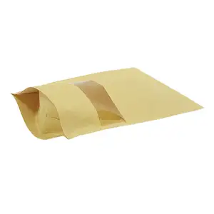 Per uso alimentare carta Kraft Stand Up Pouch Stand Up sacchetto di carta Kraft sacchetto per il cibo del caffè