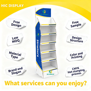 Hic thiết kế sáng tạo hiện đại xoay có thể tháo rời tầng thường vụ nước giải khát nước trái cây thực phẩm hàng hóa Kệ cứng nhắc bảng tổ ong hiển thị - Product Image 5