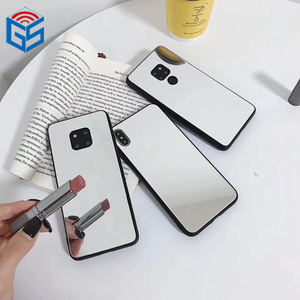 Étui de luxe en verre trempé avec miroir pour <span class=keywords><strong>iPhone</strong></span>, coque de maquillage pour <span class=keywords><strong>XS</strong></span> MAX, <span class=keywords><strong>XR</strong></span>, X, 8, 7, 6 Plus, 11 Pro - Product Image 1
