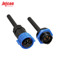 Connecteur hybride étanche M25 3+13 broches mâle-femelle 30A 5A 300V 60V IP67 auto-bloquant circulaire