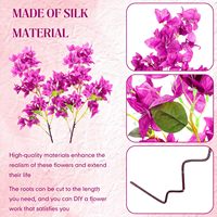Fleurs Artificielles de Bougainvillier Violettes Direct Usine pour Décoration de Jardin