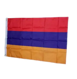 Groothandel vlag Azië-Wholesale Custom 3x5Feet Printed Polyester Fabric Asia Armenia Flag Country National Flag