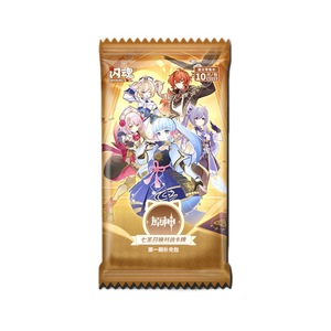 Tarjeta Genshin Impact Original Genuina, Tarjeta de <span class=keywords><strong>Dios</strong></span> Original, Tarjeta de Batalla de los Siete Santos, Suplemento de Paquetes Pre-grupados de Colección - Product Image 6