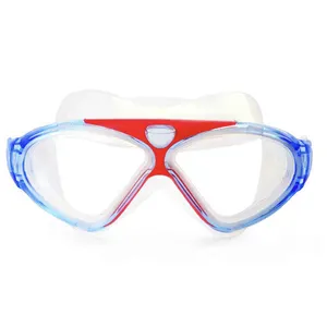 Yüksek kaliteli silikon kayış moda stil profesyonel Ultra-fit oyun yüzme gözlükleri geniş görüş yüzme gözlükleri