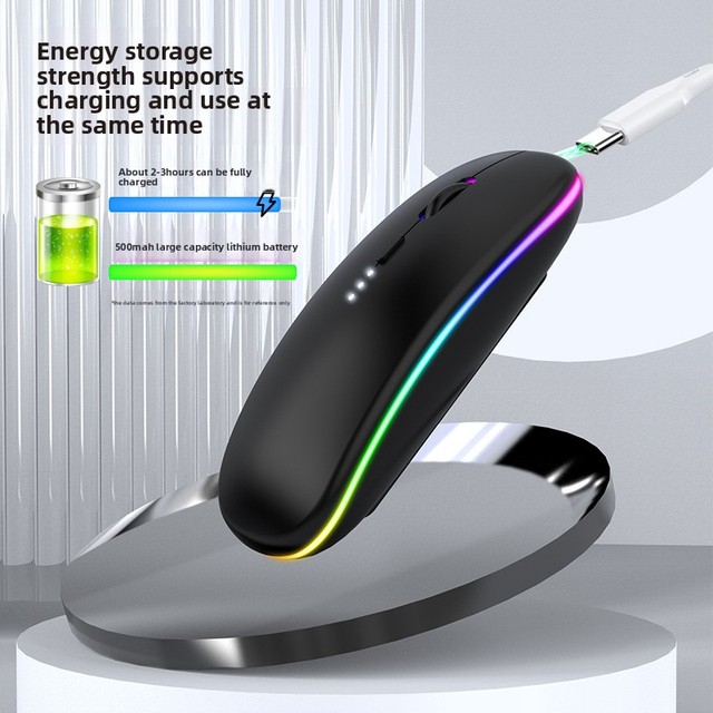 TYPC 2.4GHz Wireless Optical USB Home Office Mouse 3D Style with Dual Mode Illuminated Battery Indicator Stock Product