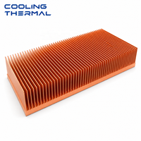 Pendingin Aluminium Kustom 100*50*15mm dengan Sirip Beralur Kepadatan Tinggi