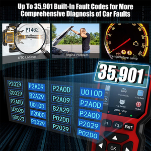 เครื่องมือสแกนรถยนต์แบบพกพา OBDII ระบบเต็มรูปแบบ รุ่น V519 ขายดี สำหรับรถยนต์ รุ่นใหม่ล่าสุด ELM327 เครื่องมือสแกนรถยนต์ V519 เครื่องมือสแกนอเนกประสงค์ V519 - Product Image 3