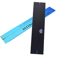 Boîte en carton ondulé longue et large, pour skateboard, livraison express, emballage plat en papier