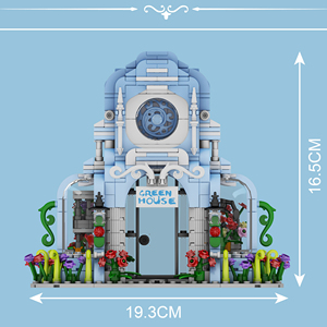 Moule <span class=keywords><strong>King</strong></span> 16048E MOC City Street View Fleurs Bouquet <span class=keywords><strong>Maison</strong></span> <span class=keywords><strong>Jardin</strong></span> Botanique Blocs de Construction Modèle Briques Lumière LED <span class=keywords><strong>Jouet</strong></span> - Product Image 6