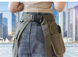 <span class=keywords><strong>Grembiule</strong></span> a mezza lunghezza in tela ispessita <span class=keywords><strong>grembiule</strong></span> multi tascabile con logo personalizzato per la lavorazione del legno - Product Image 3