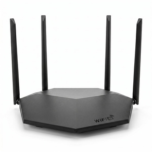 R830S Stock Price 4x5dBi Antenna 2.4G 5G Dual Band WIFI 6 AX3000 Firewall 20km Range Gigabit <b>Wireless</b> Router - Product Image 1